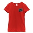 thumbnail image 1 of Girl's Marvel Captain Marvel Crayon Patch Logo  Graphic Tee Red Medium, 1 of 4