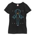 thumbnail image 1 of Girl's Marvel Captain Marvel Higher Mantra Graphic Tee Black Large, 1 of 3