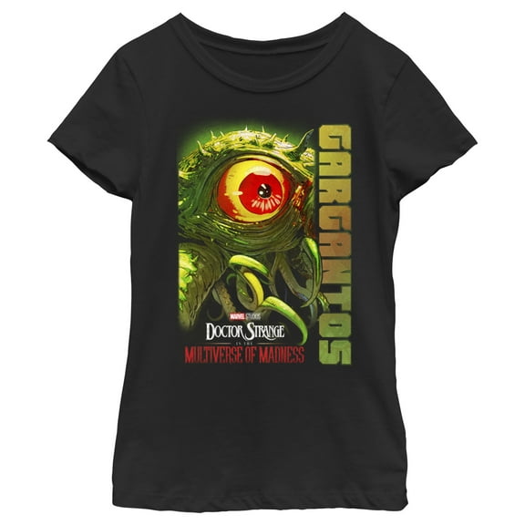 Girl's Marvel Doctor Strange in the Multiverse of Madness Gargantos Comic  Graphic Tee Black Small