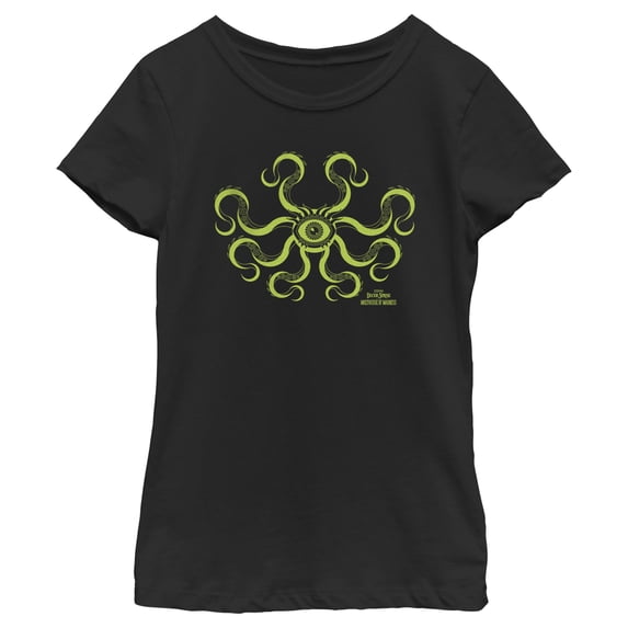 Girl's Marvel Doctor Strange in the Multiverse of Madness Green Gargantos Graphic Tee Black X Small