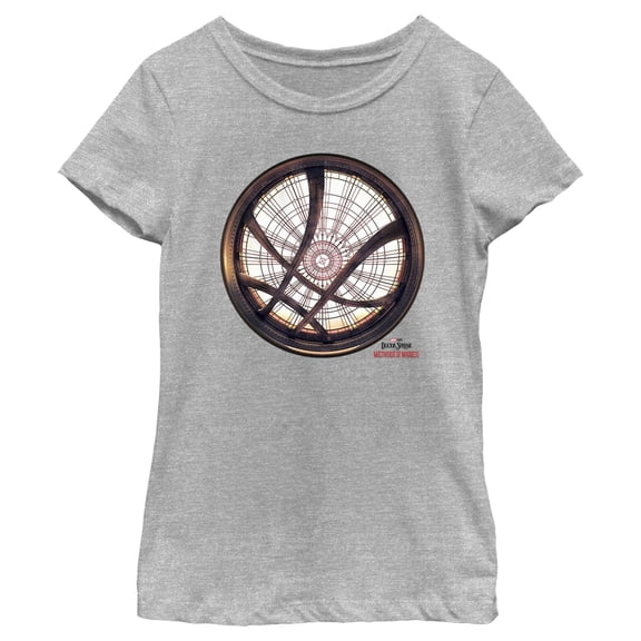 Girl's Marvel Doctor Strange in the Multiverse of Madness Sanctum Window Graphic Tee Athletic Heather Small