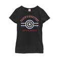 thumbnail image 1 of Girl's Marvel Earth's Mightiest Captain America  Graphic Tee Black Small, 1 of 3