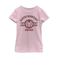 thumbnail image 1 of Girl's Marvel Earth's Mightiest Iron Man  Graphic Tee Light Pink X Large, 1 of 3