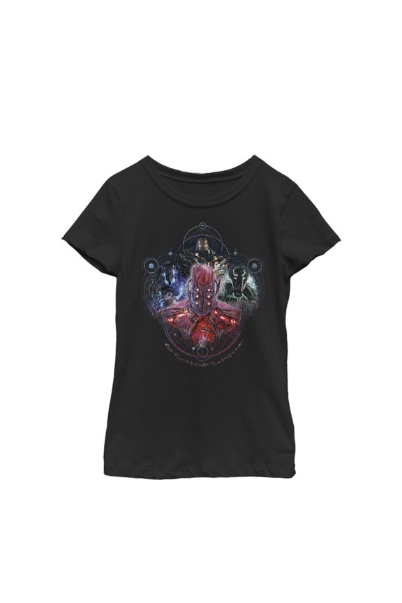 Girl's Marvel Eternals Celestials Four Graphic Tee Black Medium