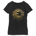 thumbnail image 1 of Girl's Marvel Eternals Golden Logo Graphic Tee Black Medium, 1 of 4