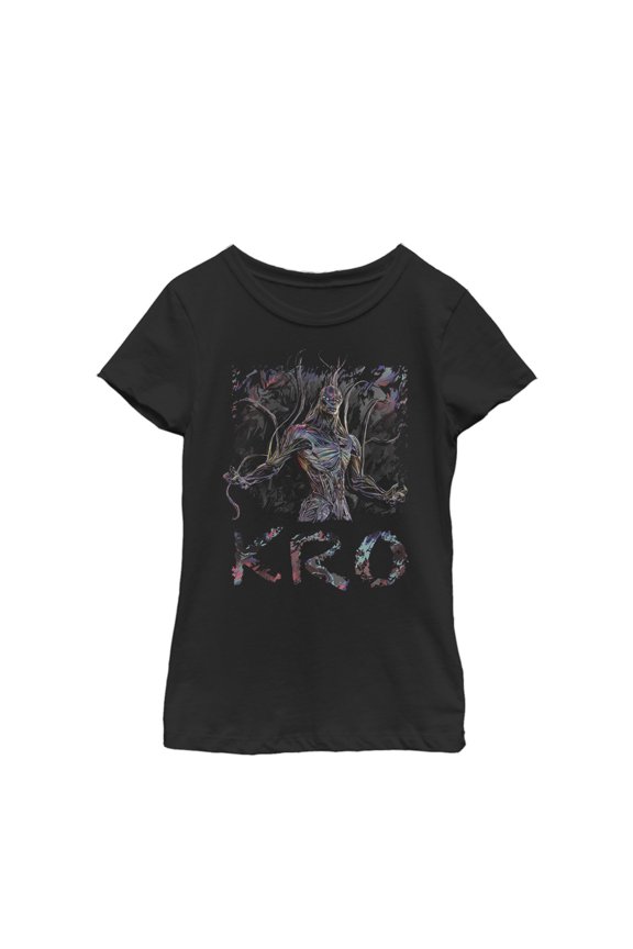 Girl's Marvel Eternals Kro Graphic Tee Black Medium