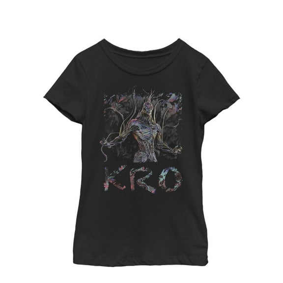 Girl's Marvel Eternals Kro  Graphic Tee Black X Small