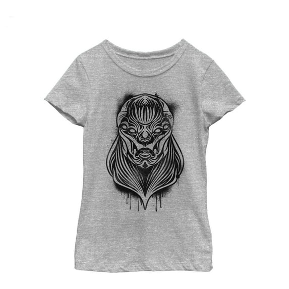Girl's Marvel Eternals Kro Spray Paint Graphic Tee Athletic Heather Large