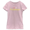 thumbnail image 1 of Girl's Marvel Hawkeye Logo Graphic Tee Light Pink Small, 1 of 4
