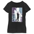 thumbnail image 1 of Girl's Marvel Hawkeye Purple Poster Graphic Tee Black X Large, 1 of 4