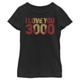 thumbnail image 1 of Girl's Marvel Iron Man Forever Love 3000 Graphic Tee Black Large, 1 of 3