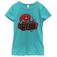 thumbnail image 1 of Girl's Marvel Messy Hair Don't Care Medusa  Graphic Tee Tahiti Blue X Large, 1 of 3
