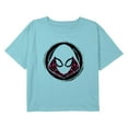 thumbnail image 1 of Girl's Marvel Spider-Gwen Badge Graphic Cropped T-Shirt Blue Medium, 1 of 3