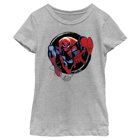 Girl's Marvel Spider-Man Beyond Amazing SPIDEY CIRCLE FORWARD T-Shirt