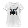 thumbnail image 1 of Girl's Marvel Spider-Man: Far From Home Glitch Logo  Graphic Tee White X Large, 1 of 4