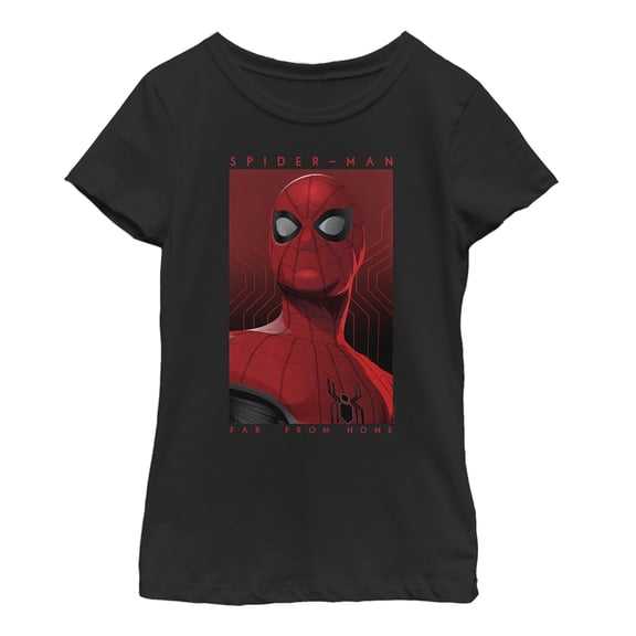 Girl's Marvel Spider-Man: Far From Home Hero Poster  Graphic Tee Black X Small