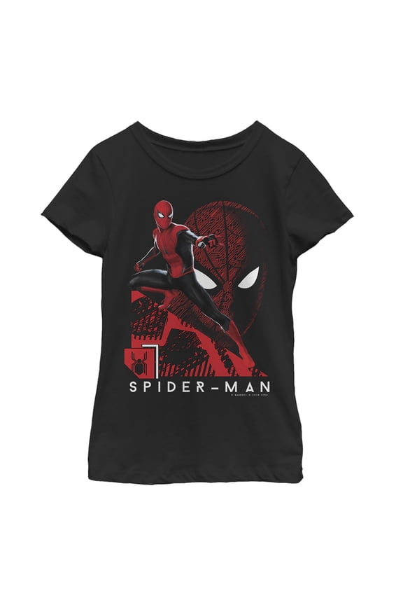 Girl's Marvel Spider-Man: Far From Home High Tech Graphic Tee Black Medium