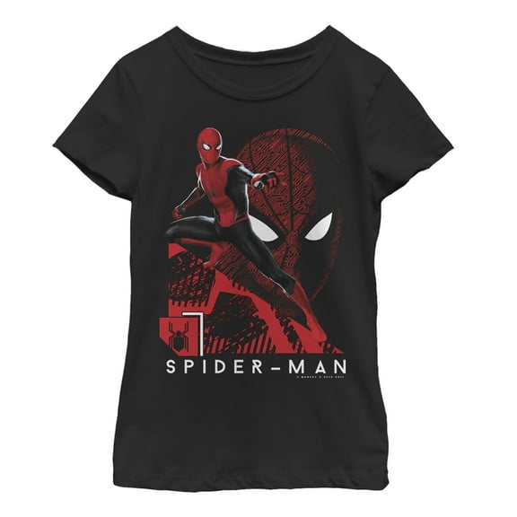 Girl's Marvel Spider-Man: Far From Home High Tech  Graphic Tee Black X Small
