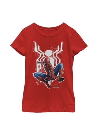 Juniors Womens Marvel Spider-Man: Homecoming Four Square T-Shirt - Navy  Blue - Medium