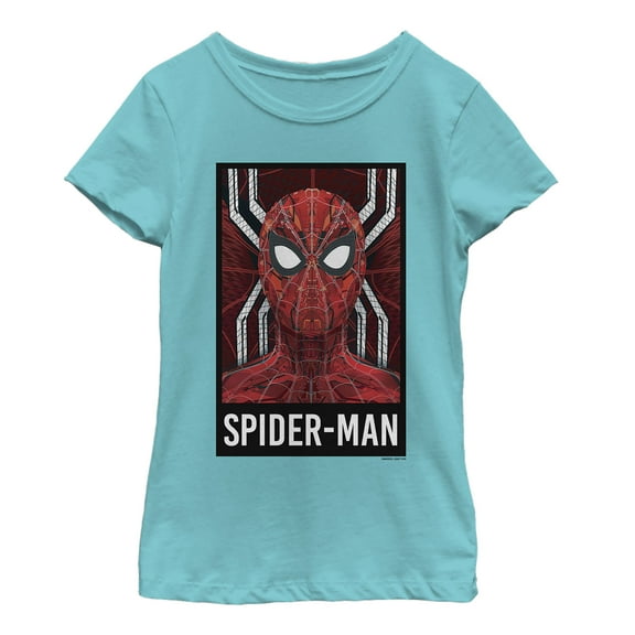Girl's Marvel Spider-Man: Far From Home Tech Suit  Graphic Tee Tahiti Blue Small