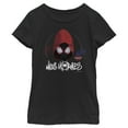 thumbnail image 1 of Girl's Marvel Spider-Man: Into the Spider-Verse Hooded Miles  Graphic Tee Black Large, 1 of 3