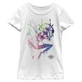thumbnail image 1 of Girl's Marvel Spider-Man: Into the Spider-Verse Rainbow Watercolor  Graphic Tee White X Large, 1 of 4