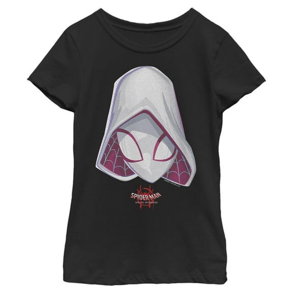 Girl's Marvel Spider-Man: Into the Spider-Verse Spider-Gwen Hood  Graphic Tee Black X Small