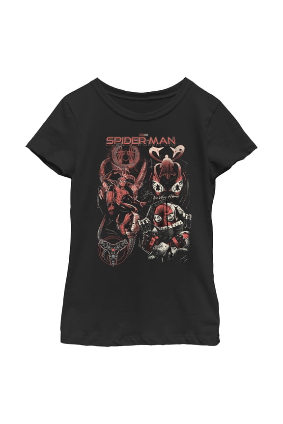 Girl's Marvel Spider-Man: No Way Home Evil Doc Ock Grip Graphic Tee Black Medium