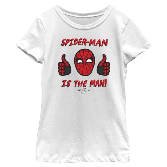 Girl's Marvel Spider-Man: No Way Home The Man Graphic Tee White X Small
