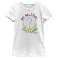 thumbnail image 1 of Girl's Marvel Spider-Man: No Way Home We Believe Mysterio  Graphic Tee White Large, 1 of 4