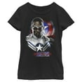thumbnail image 1 of Girl's Marvel The Falcon and the Winter Soldier Captain America Pose Sam  Graphic Tee Black Large, 1 of 4
