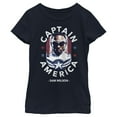 thumbnail image 1 of Girl's Marvel The Falcon and the Winter Soldier Captain America Sam Wilson Graphic Tee Navy Blue X Small, 1 of 4