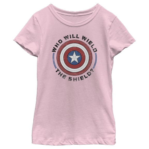 Girl's Marvel The Falcon and the Winter Soldier Wield Graphic Tee Light Pink Large