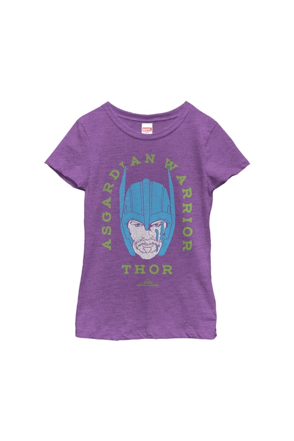 Girl's Marvel Thor: Ragnarok Asgardian Warrior  Graphic Tee Purple Berry Large