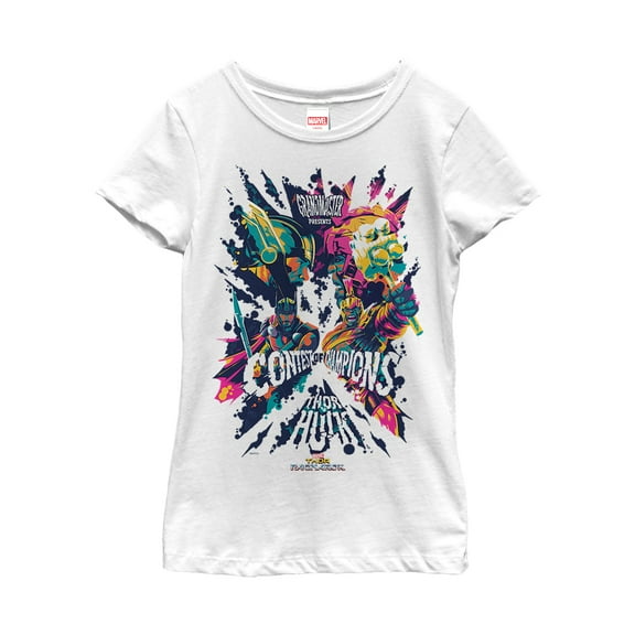 Girl's Marvel Thor: Ragnarok Contest of Champions Graphic Tee White X Small