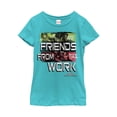 thumbnail image 1 of Girl's Marvel Thor: Ragnarok Friend From Work Graphic Tee Tahiti Blue Medium, 1 of 3