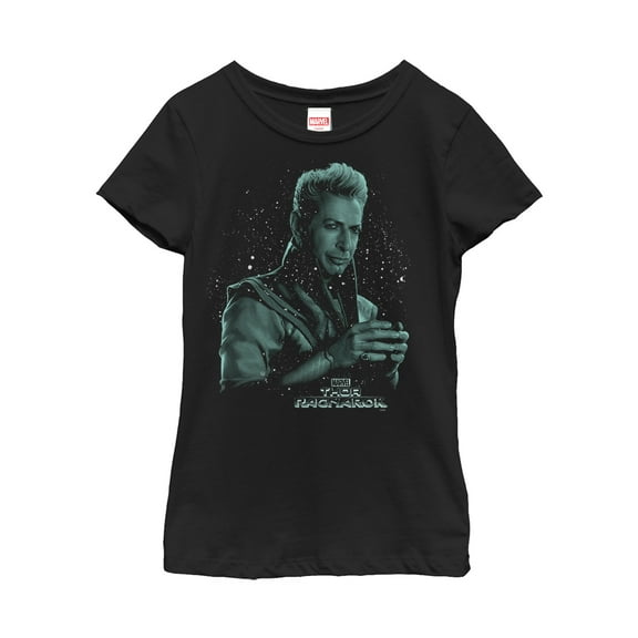Girl's Marvel Thor: Ragnarok Grandmaster Star  Graphic Tee Black X Small