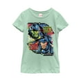 thumbnail image 1 of Girl's Marvel Thor: Ragnarok Hulk Cartoon Graphic Tee Mint X Small, 1 of 3