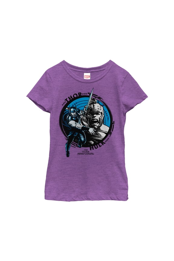 Girl's Marvel Thor: Ragnarok Ring Graphic Tee Purple Berry Small