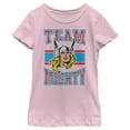 thumbnail image 1 of Girl's Marvel Thor Team Mighty  Graphic Tee Light Pink X Small, 1 of 3