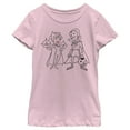 thumbnail image 1 of Girl's Marvel WandaVision Outline Sketch  Graphic Tee Light Pink Small, 1 of 4