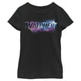 thumbnail image 1 of Girl's Marvel What if…? Watcher Logo  Graphic Tee Black X Large, 1 of 4