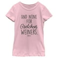 thumbnail image 1 of Girl's Mean Girls And None for Gretchen Wieners Graphic Tee Light Pink X Large, 1 of 4