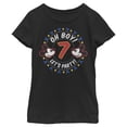 thumbnail image 1 of Girl's Mickey & Friends 7th Birthday Let's Party  Graphic Tee Black X Large, 1 of 4