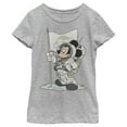 thumbnail image 1 of Girl's Mickey & Friends Astronaut Graphic Tee Athletic Heather Medium, 1 of 5