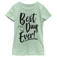 thumbnail image 1 of Girl's Mickey & Friends Best Day Ever!  Graphic Tee Mint X Large, 1 of 4