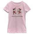 thumbnail image 1 of Girl's Mickey & Friends Celebrate The Magic Of Holidays  Graphic Tee Light Pink X Small, 1 of 4