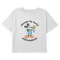 thumbnail image 1 of Girl's Mickey & Friends Change the World Pose Graphic Cropped T-Shirt, 1 of 3