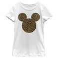 thumbnail image 1 of Girl's Mickey & Friends Cheetah Silhouette Graphic Tee White X Large, 1 of 4