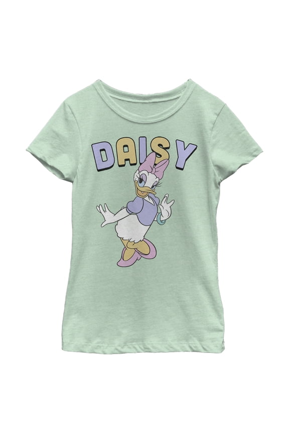 Girl's Mickey & Friends Daisy Duck  Graphic Tee Mint Medium